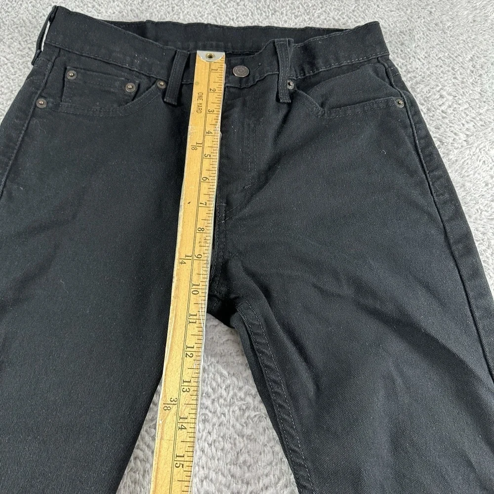 Levi's 510 Jeans Mens‎ 29x32 (29x25) Black Stretch Skinny Straight Grunge Emo